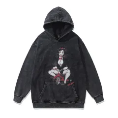 Retro Loose Hip Hop Terry Coat Hooded Sweater - Slm27-Xl - View 1
