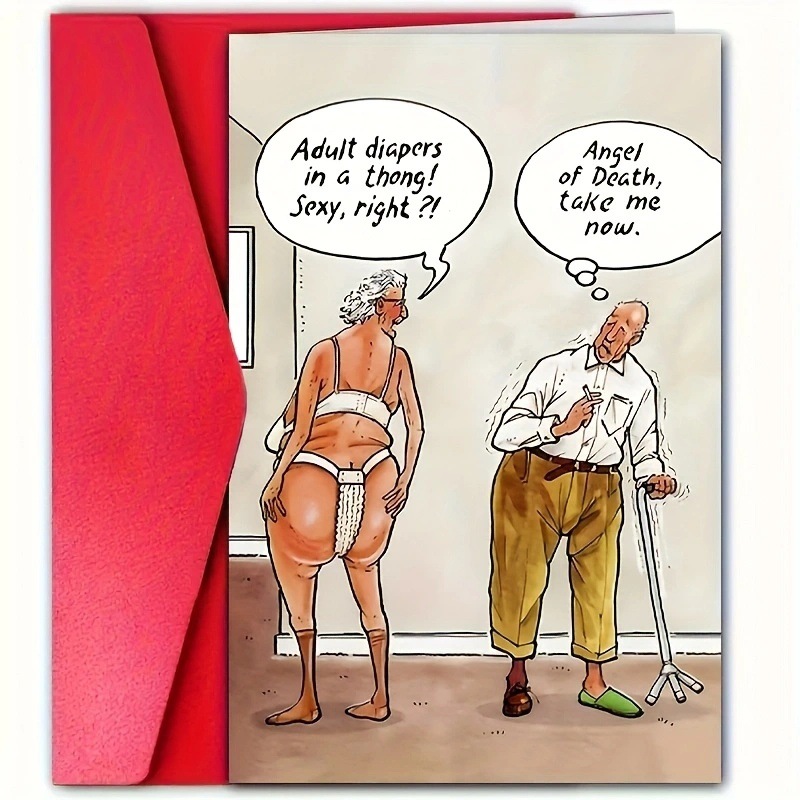 Funny Birthday Card With Envelope Gag-themed Greeting Card For A Hilarious Gift