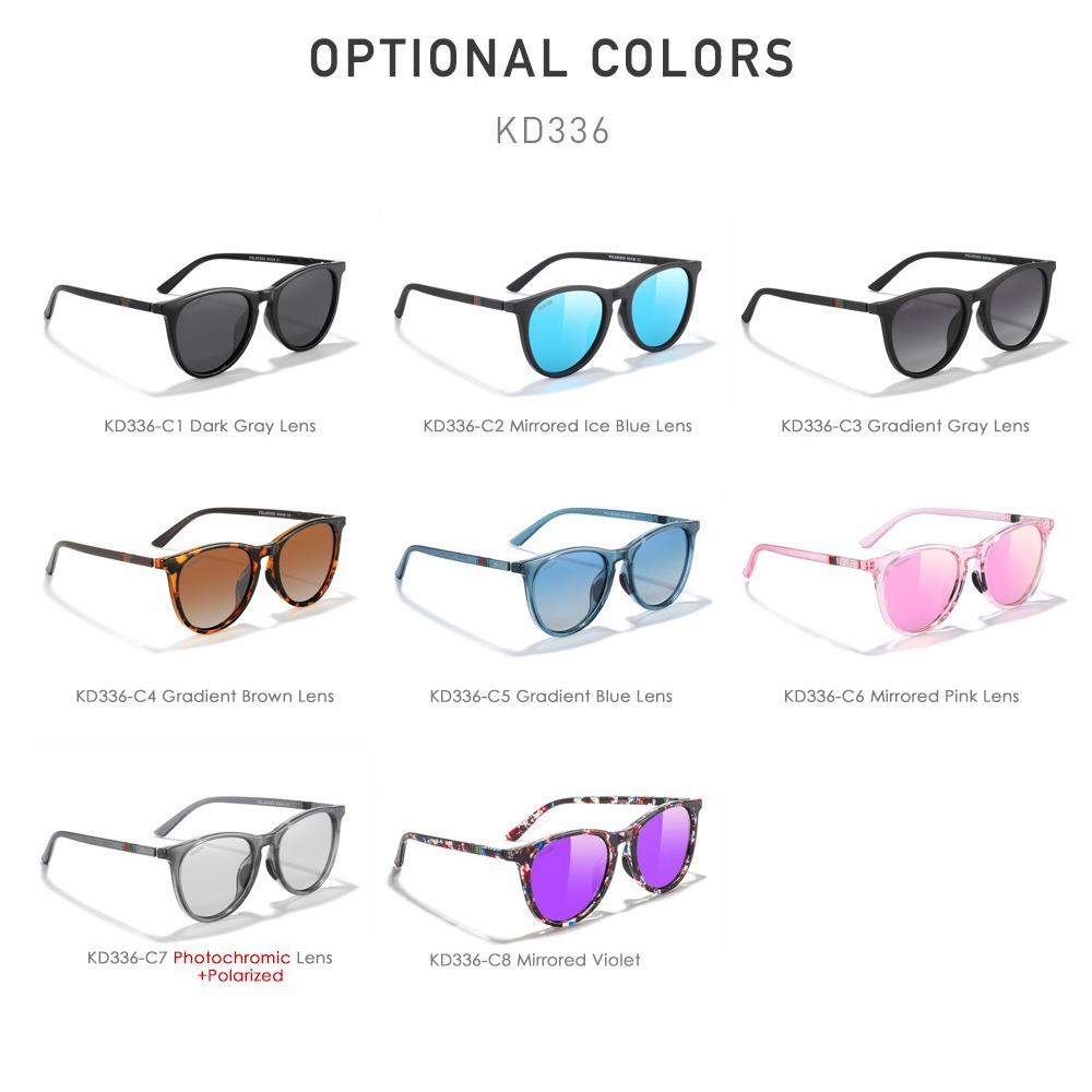 Round Frame Polarized Sunglasses Women’s Street Shot Gradient Trendy Glasses
