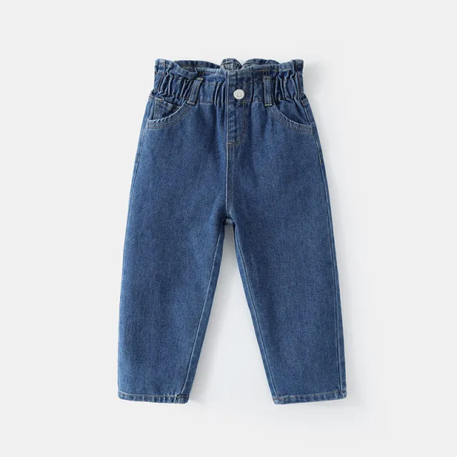Fashionable Loose Cool Fashionable Girls' Jeans Blue - Shop at LoveMi