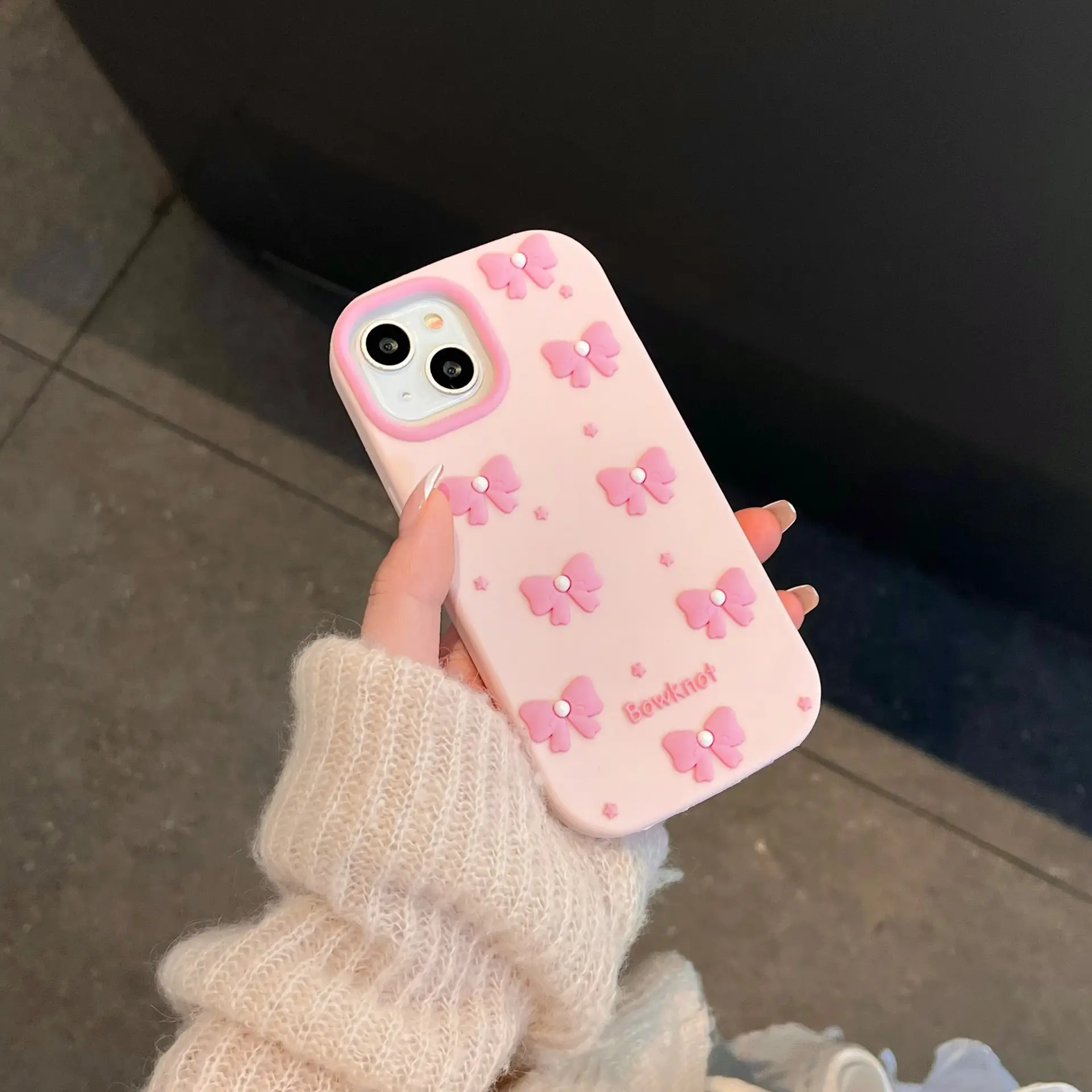 Silicone Bow Phone Case New All-inclusive