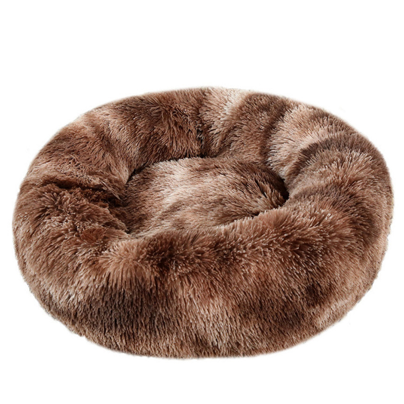 Machine-washable Plush Round Dog Bed