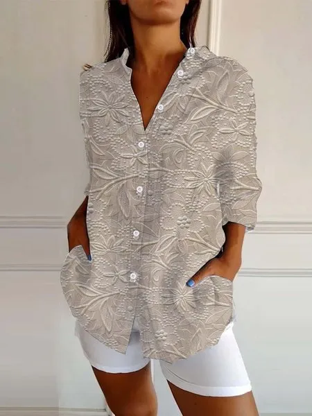 Women's 3D Digital Printing Fashion Long Sleeve Shirt L208 - Shop at LoveMi