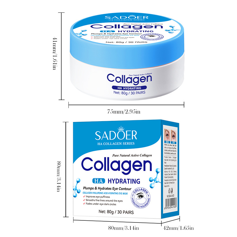 All-English Collagen Hyaluronic Acid Eye Mask