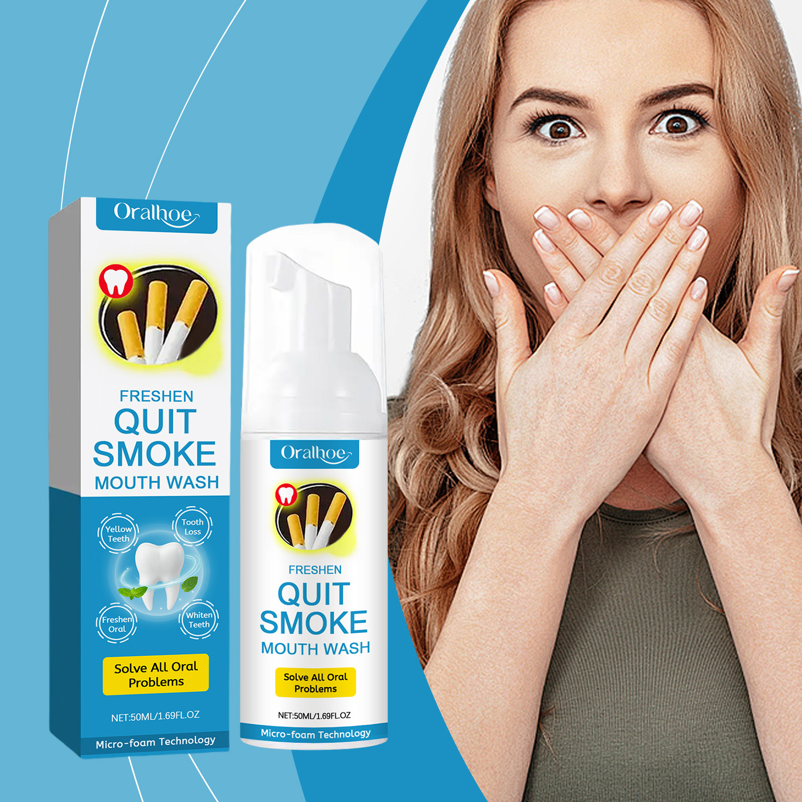 Quit Smoking Bright White Oral Mousse