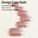 Wear Nail Tip Electroplating Removable Fake Nail Patch Finished Product view 3