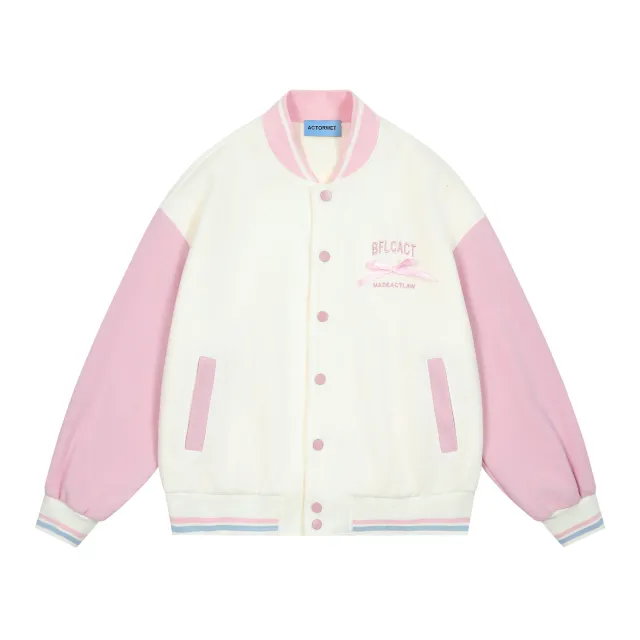 Couple Loose Design Niche Jacket Pink - Shop at LoveMi