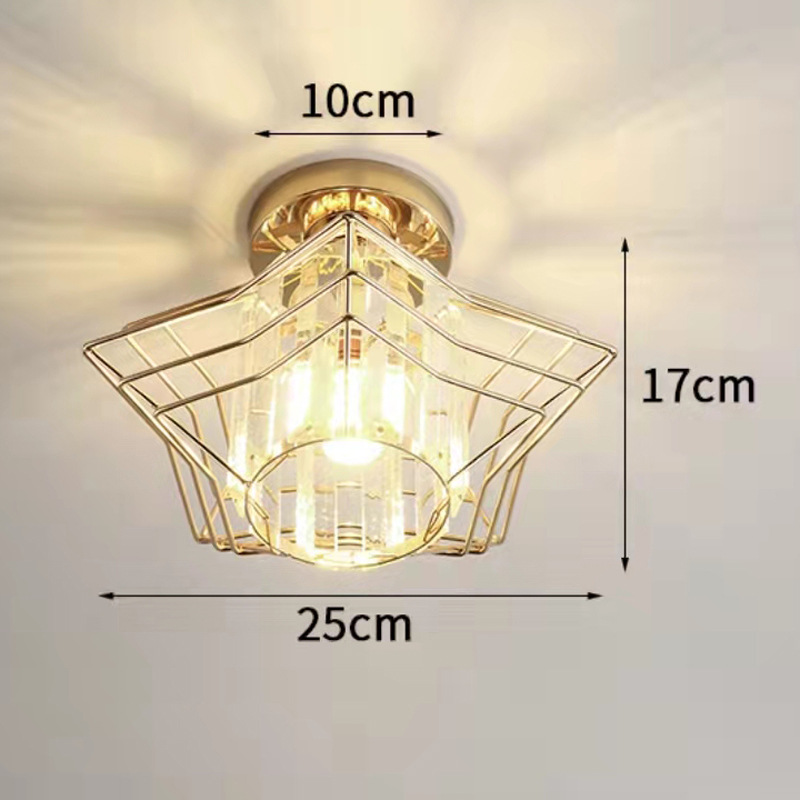 Golden Star Ceiling Lamp