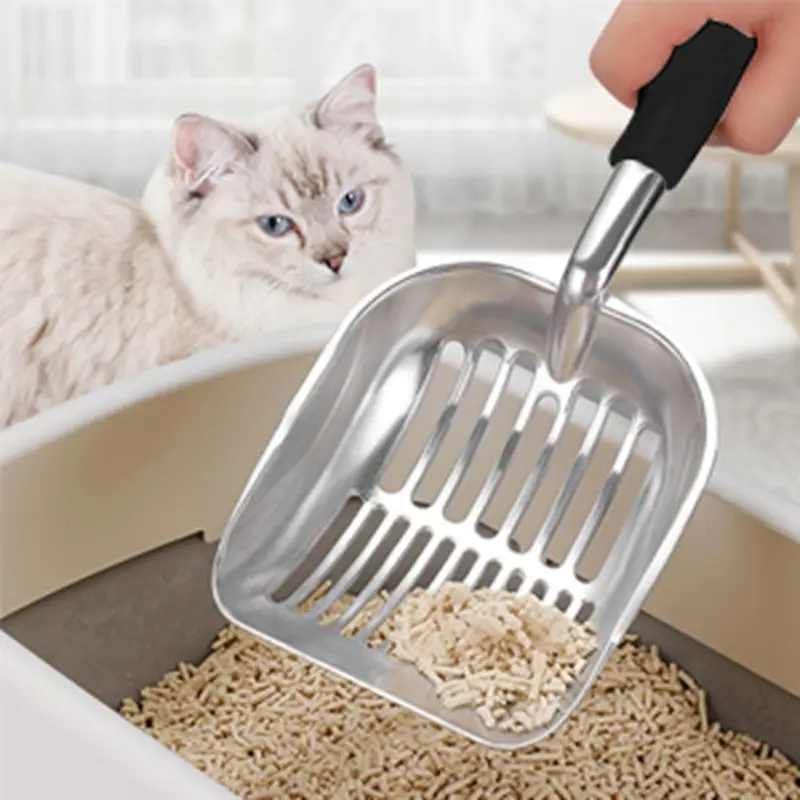 Pet-use Fine-hole Metal Cat Litter Scoop