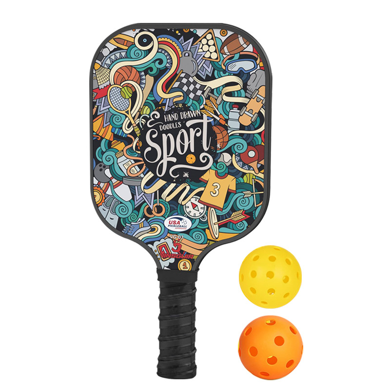 Pala de pickleball carbone — Raquette à nid d'abeille 17