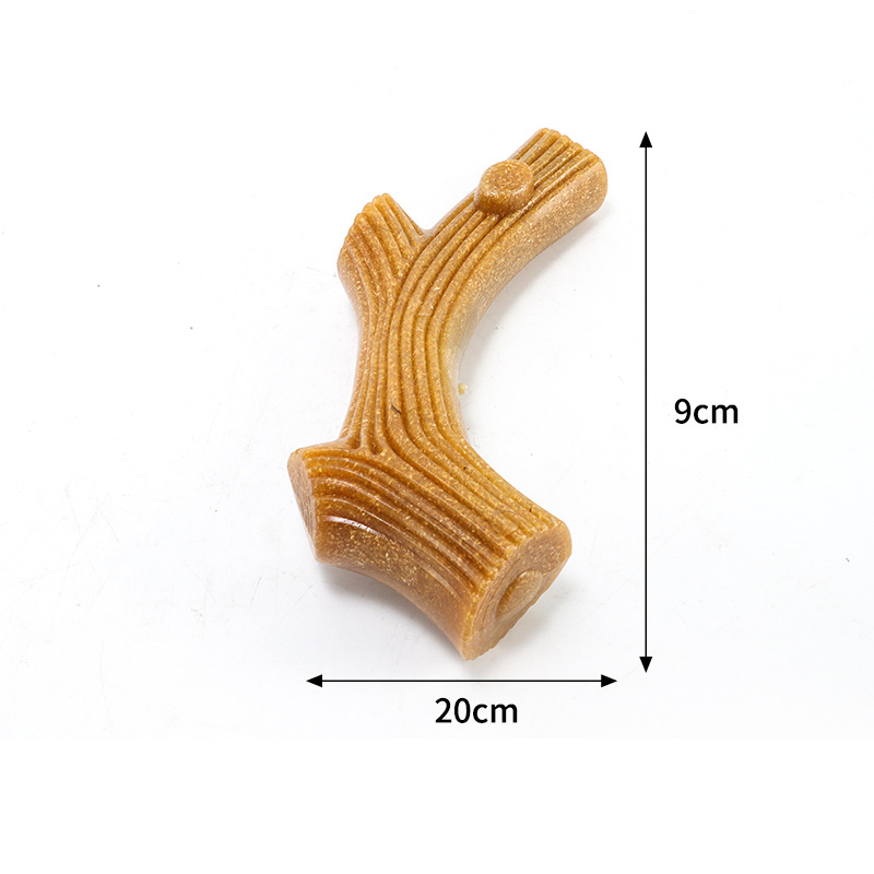 Wood-plastic Antler Chew Stickdurable Pet Toy For Small Medium And Large Dogs