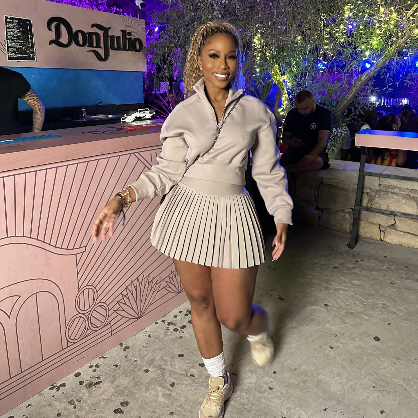 Women's Pleated Skirt Fashion Casual Set