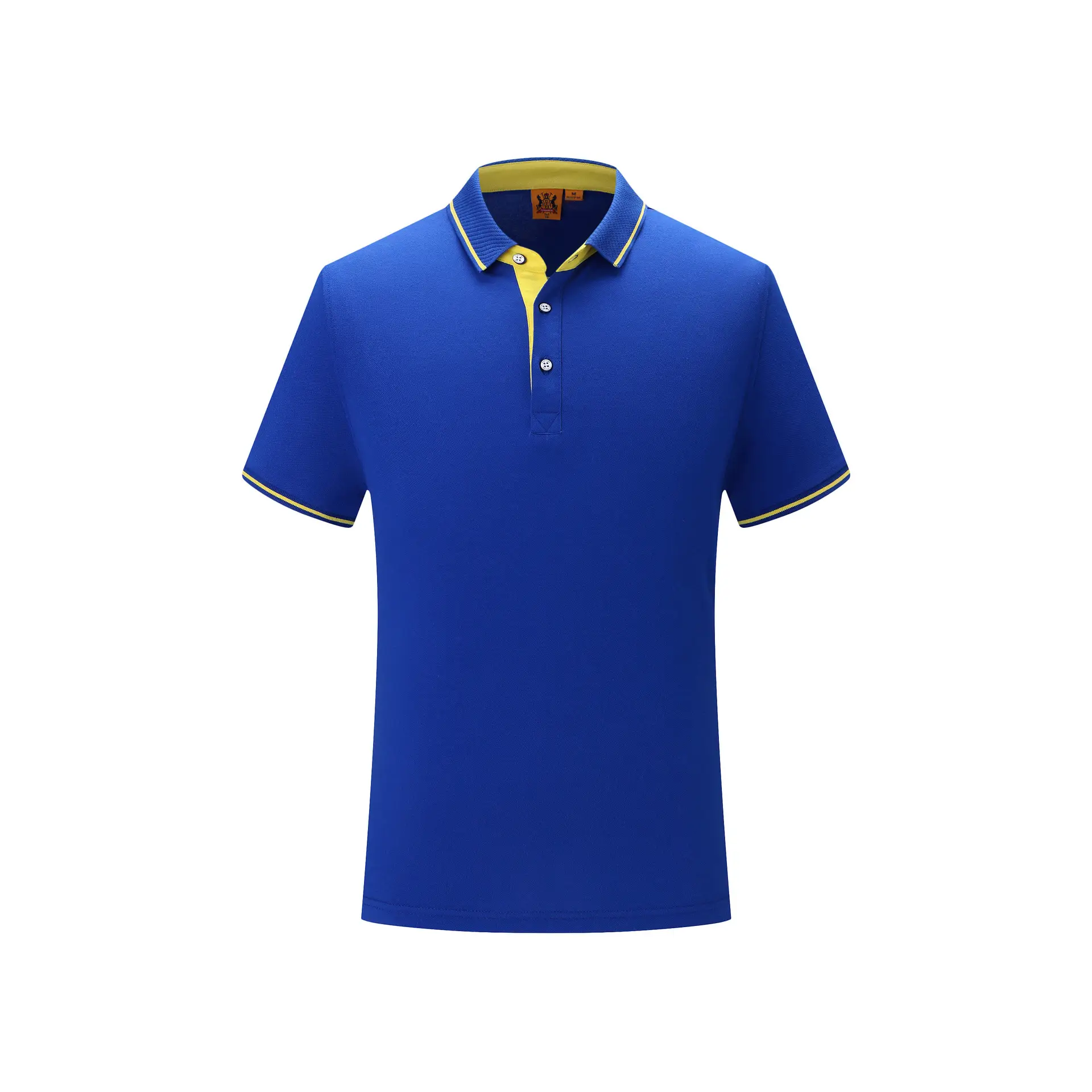 Lapel Embroidery Cotton Short-sleeved T-shirt