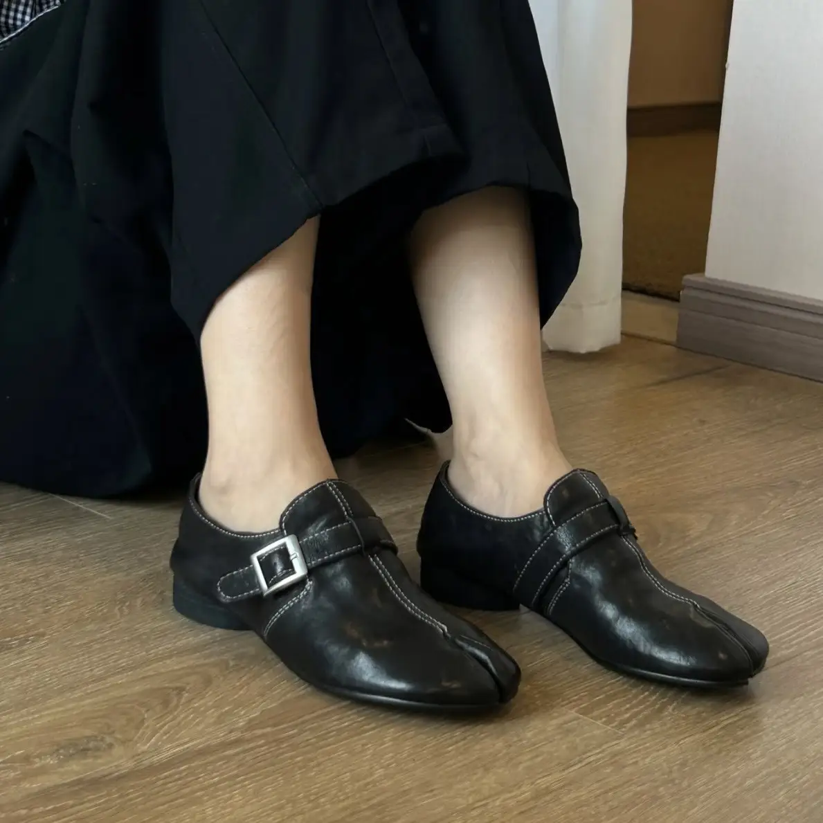 New Style Hidden-heel Slip-on Loafers Small Leather Shoes