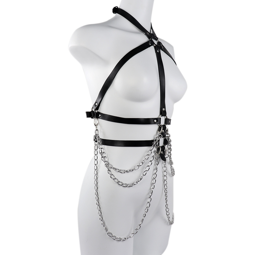 Multi-layer Chain High Neck Cami Belt Strap 3