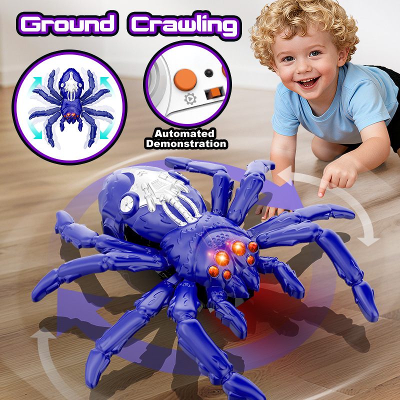 Cross-border Remote-controlled Wall-climbing Spider Lizard Childrens Toy 7