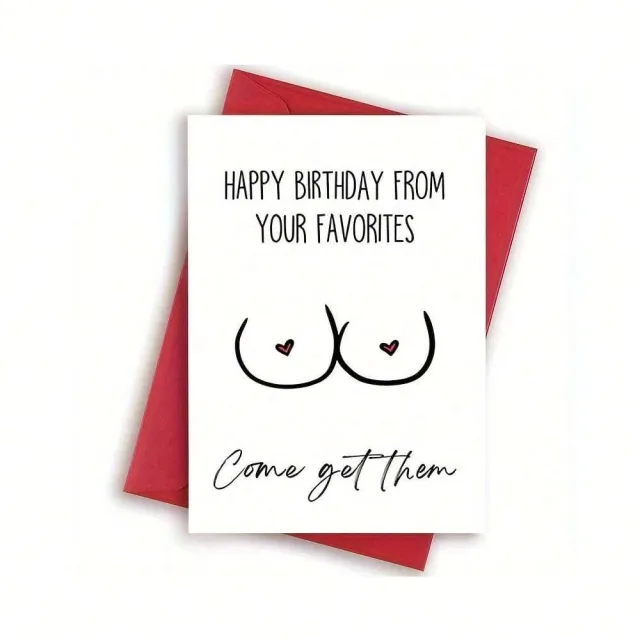 Birthday Greeting Card With Envelope Text Card C 4 - Shop at LoveMi