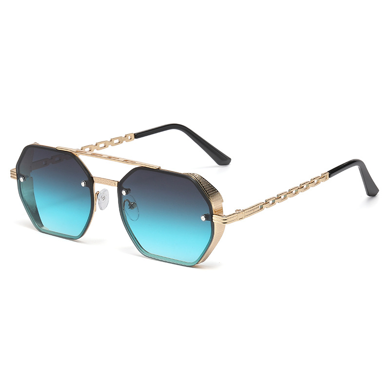 High-end Multi-sided Dual-bridge Sunglasses For Women, Fashionable