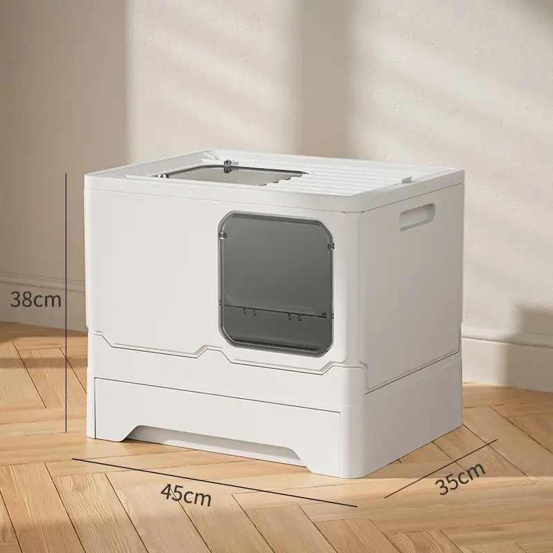 Folding Cat Poop Basin Drawer-type Deodorant And Splash-proof