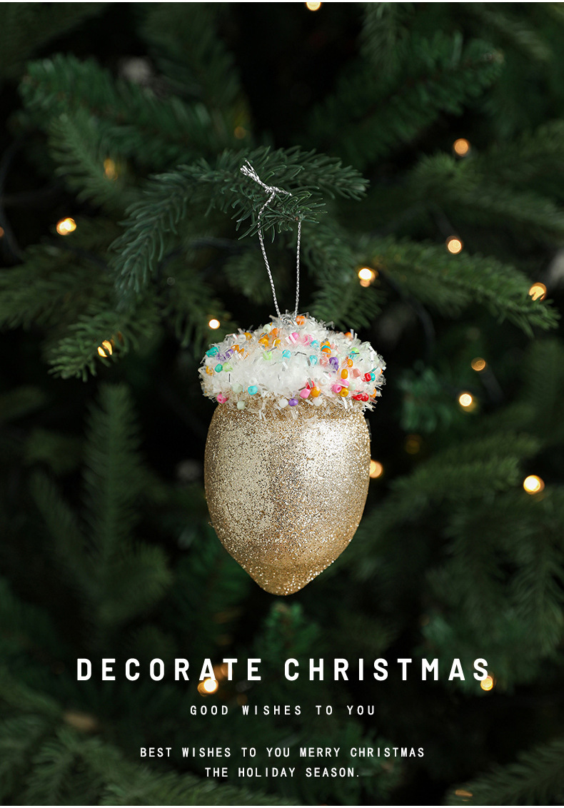 Title 4, Creative Pendant Ice Cream Christmas Tree Decor...