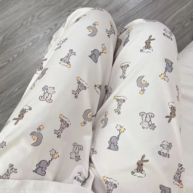 Cartoon Japanese Pajama Pants Student Female Anti mosquito Cute Dormitory Leisure Animal Party - Shop at LoveMi
