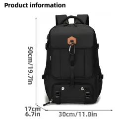 70 Liters Large Capacity Leisure Travel Backpack - Black - View 1