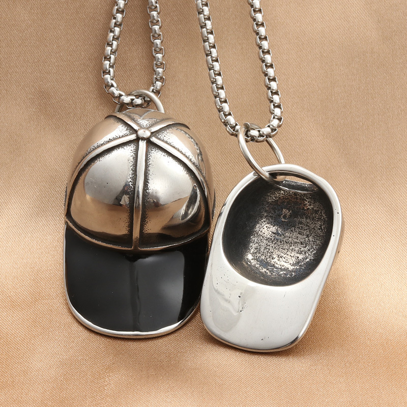 European And American Titanium Steel Hat Pendant Personality Punk Retro