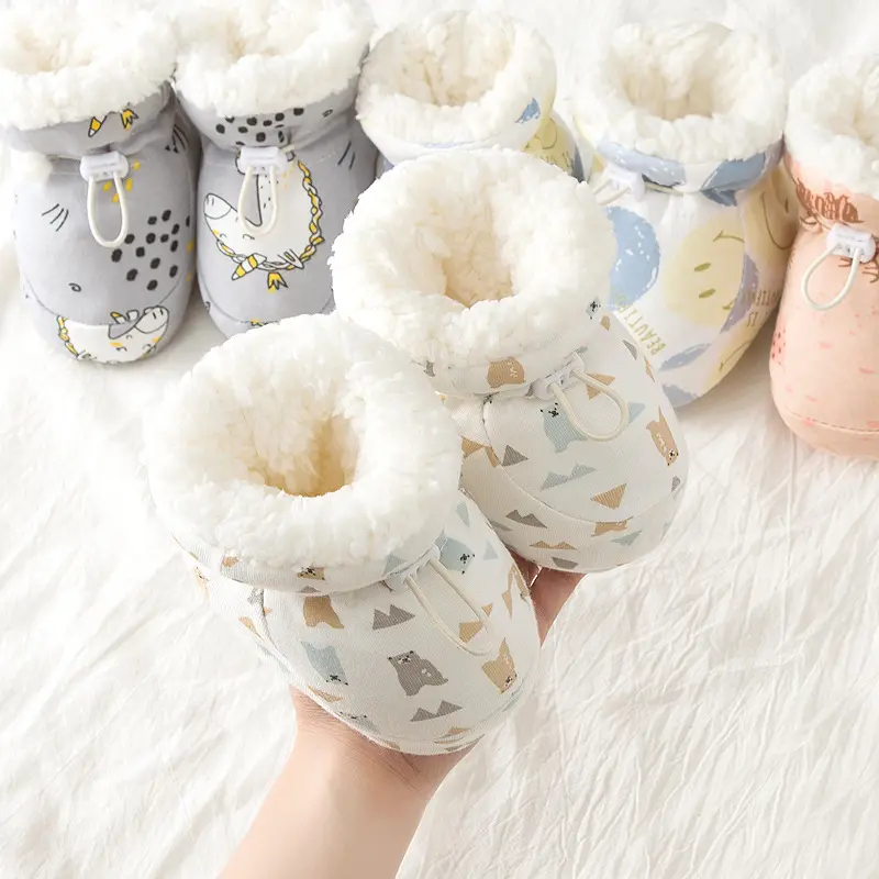 Baby Shoes Fleece-lined Foot Protection Soft Bottom