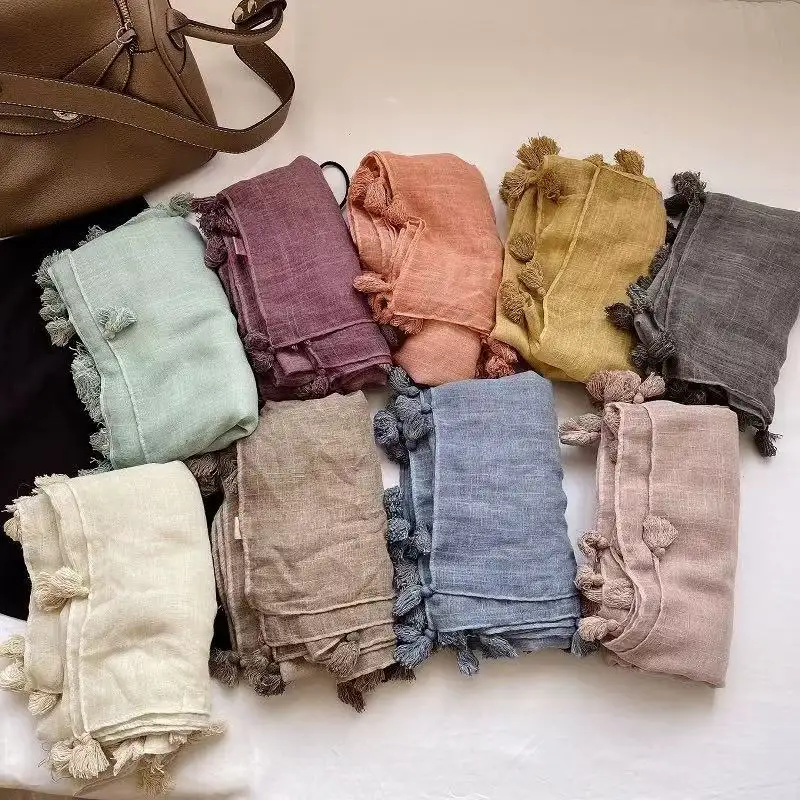 Artistic Chic Cotton-linen Versatile Long Scarf