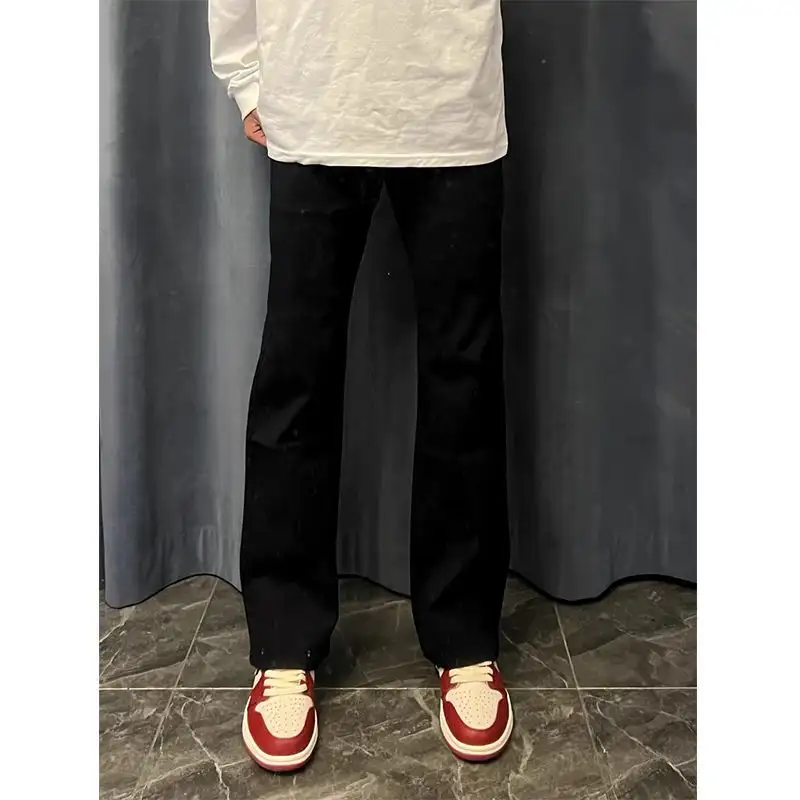 Youth Casual Male Straight-leg Denim