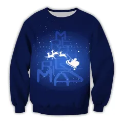 3D Digital Printing Christmas Hoodie - Yq0335-M - View 1