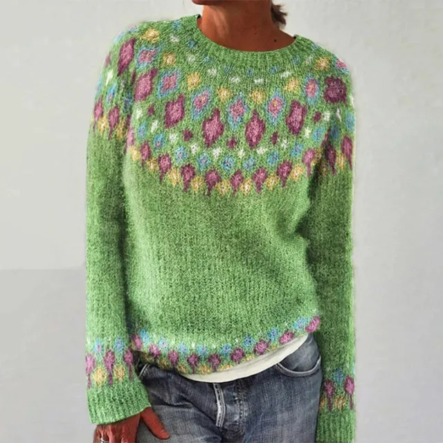 3D Women's Printed Wear Round Neck Soft Sweater - Shop at LoveMi