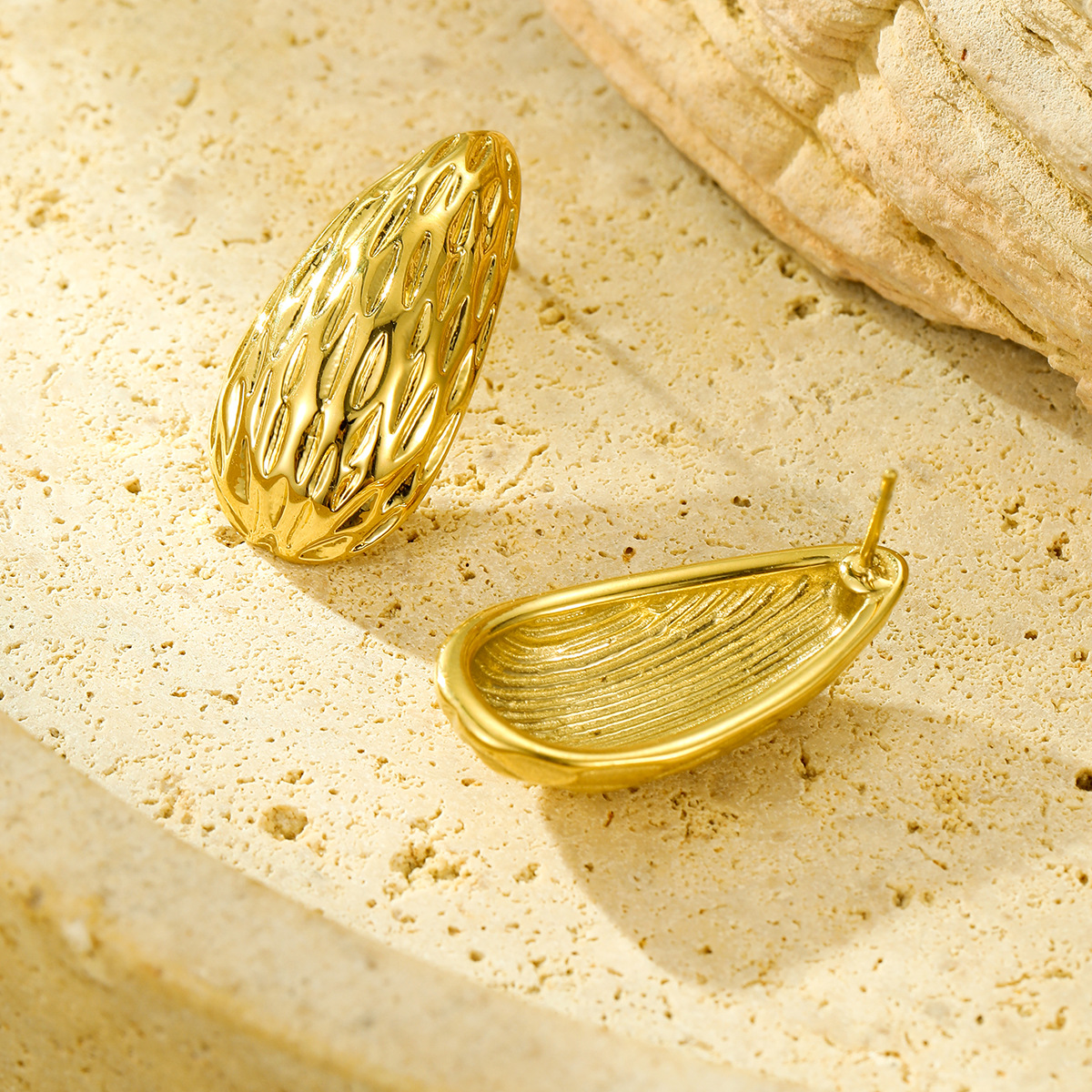 Alloy Water Drop Shape Ear Studs