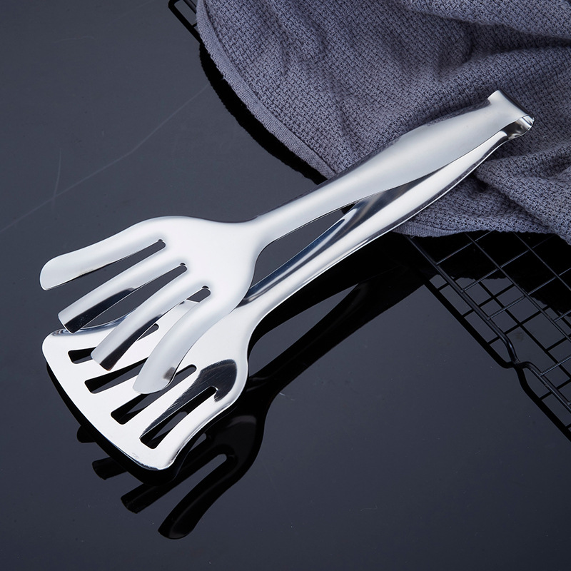 Stainless Steel Multi-purpose Frying Spatula And Foodbread Tongs