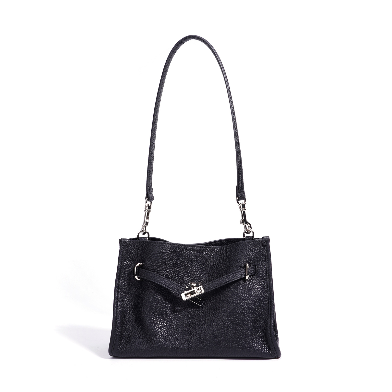 Full-Grain Leather Bucket Crossbody Bag, picture 7 of 7