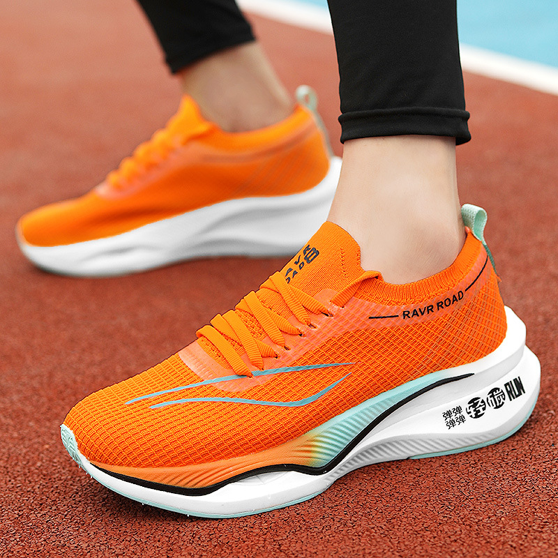Full Carbon Plate Light Running Shoes Teen Couple