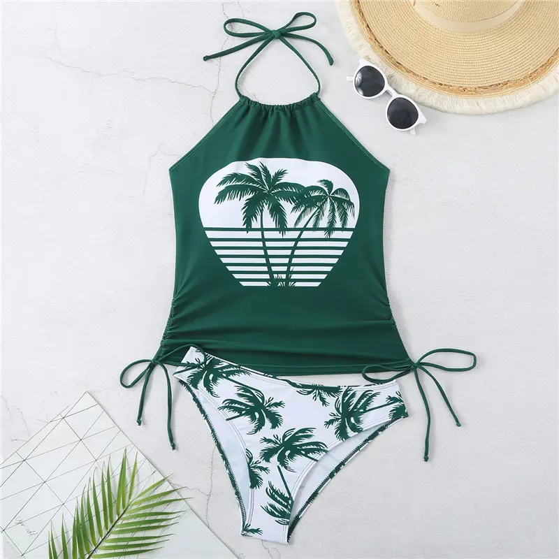 Plus-size Modest Belly-covering Slimming Beach Swimsuit