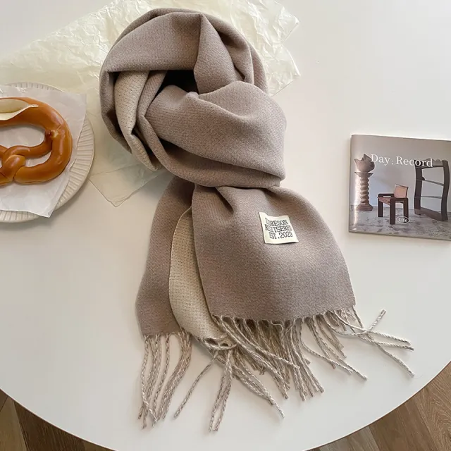 New Scarf Autumn And Winter Popular Color Matching Cashmere Scarf For Women 2 Cami - Shop at LoveMi