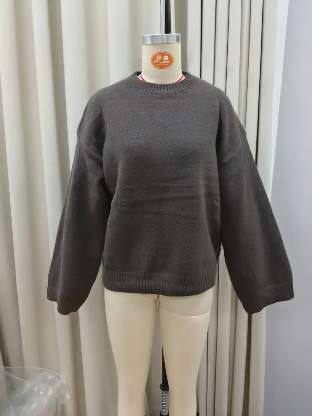 Autumn And Winter Solid Color Loose Sweater Picture Color M - Shop at LoveMi