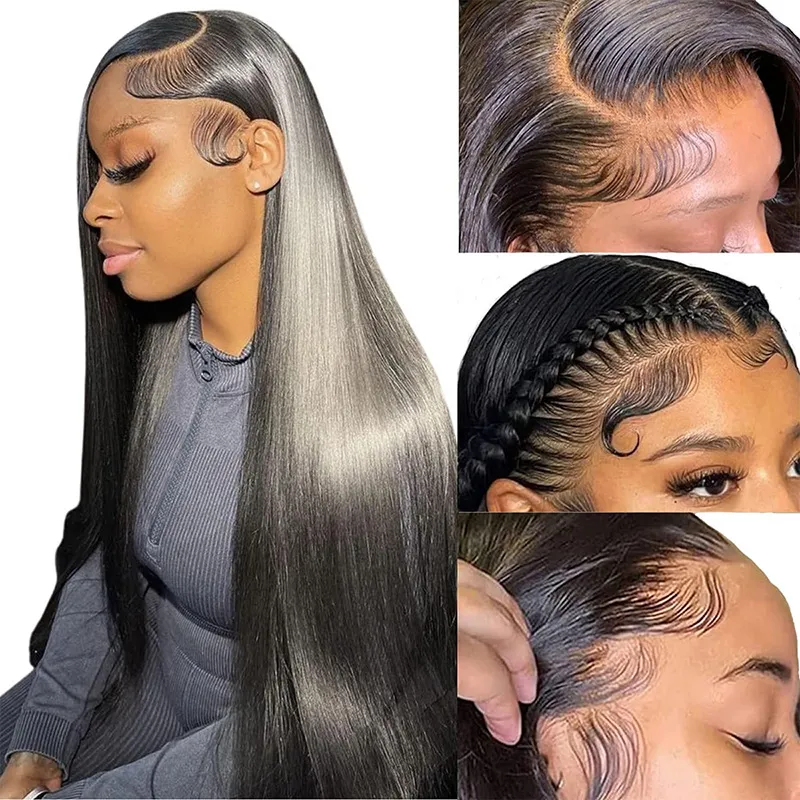 13x4 Straight Lace Front Wig Human Hair - 150Density