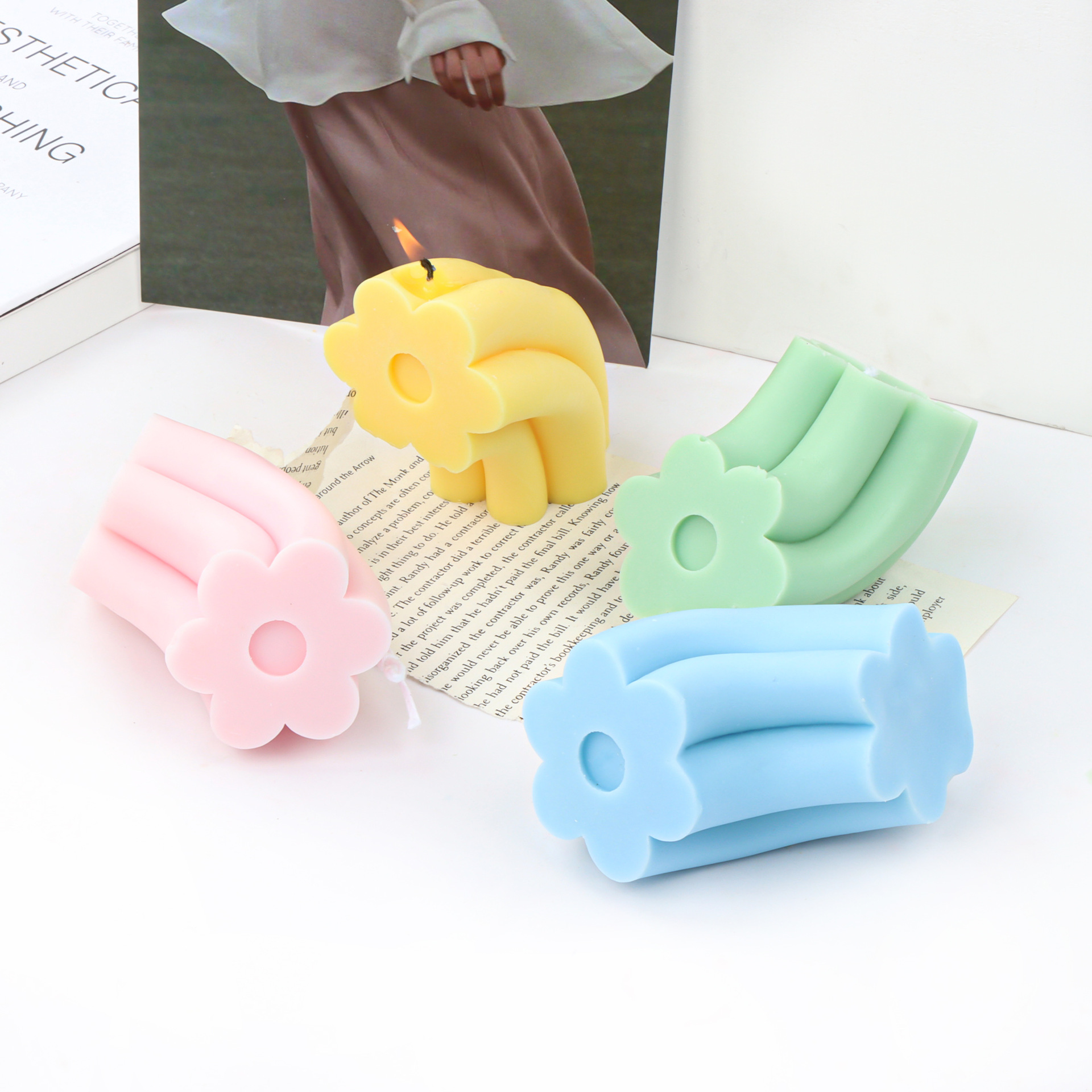 Arch bridge flower candle mould (arch bridge flower candle