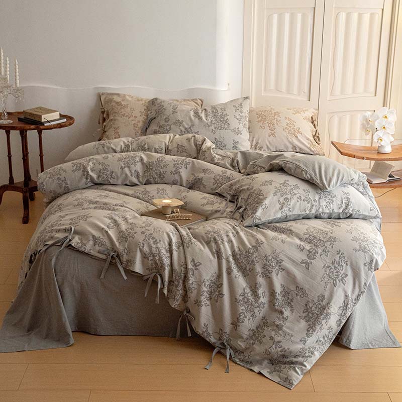 Jacquard Cotton Four-Piece Bedding Set, picture 2 of 8