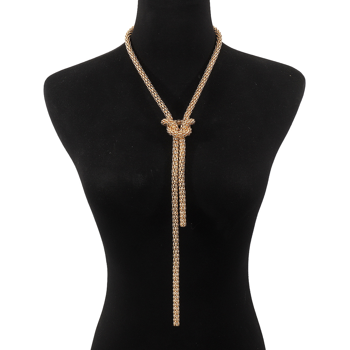 Simple Y-shaped Geometric Linear Necklace