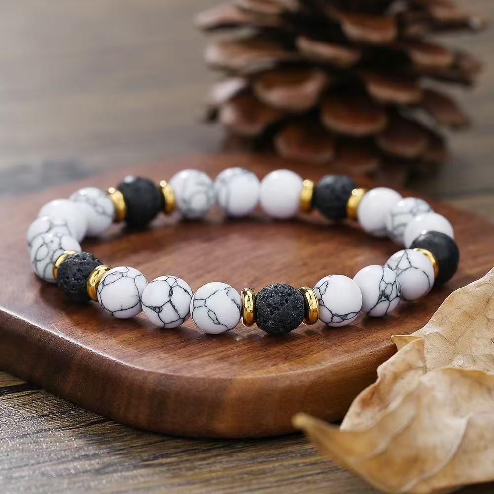 Lapis Lazuli Tiger Eye Bead Bracelet