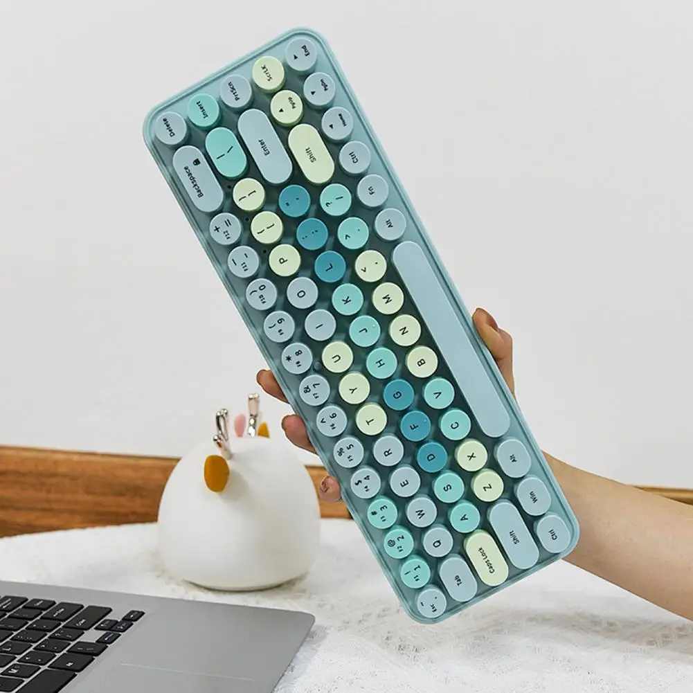 Wireless Keyboard And Mouse Set Small And Portable Lovely Female Office