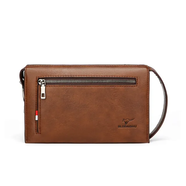 Men's New Clutch Large Capacity Briefcase Brown - Shop at LoveMi
