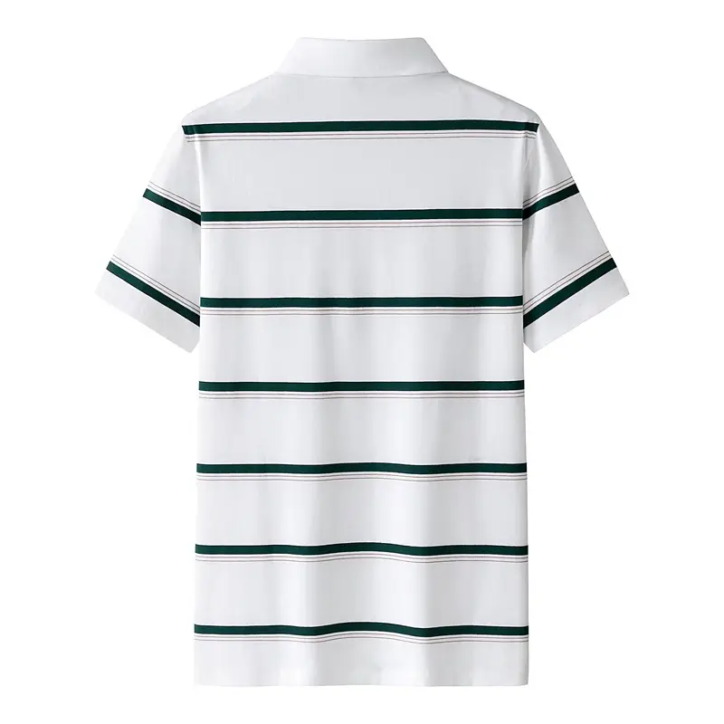 Loose-clothes Striped Matching Hong Kong Style Short Sleeve