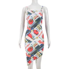 Women's Dress Dopamine Floral Sexy Strap Backless Irregular Dress - Multicolour - View 1