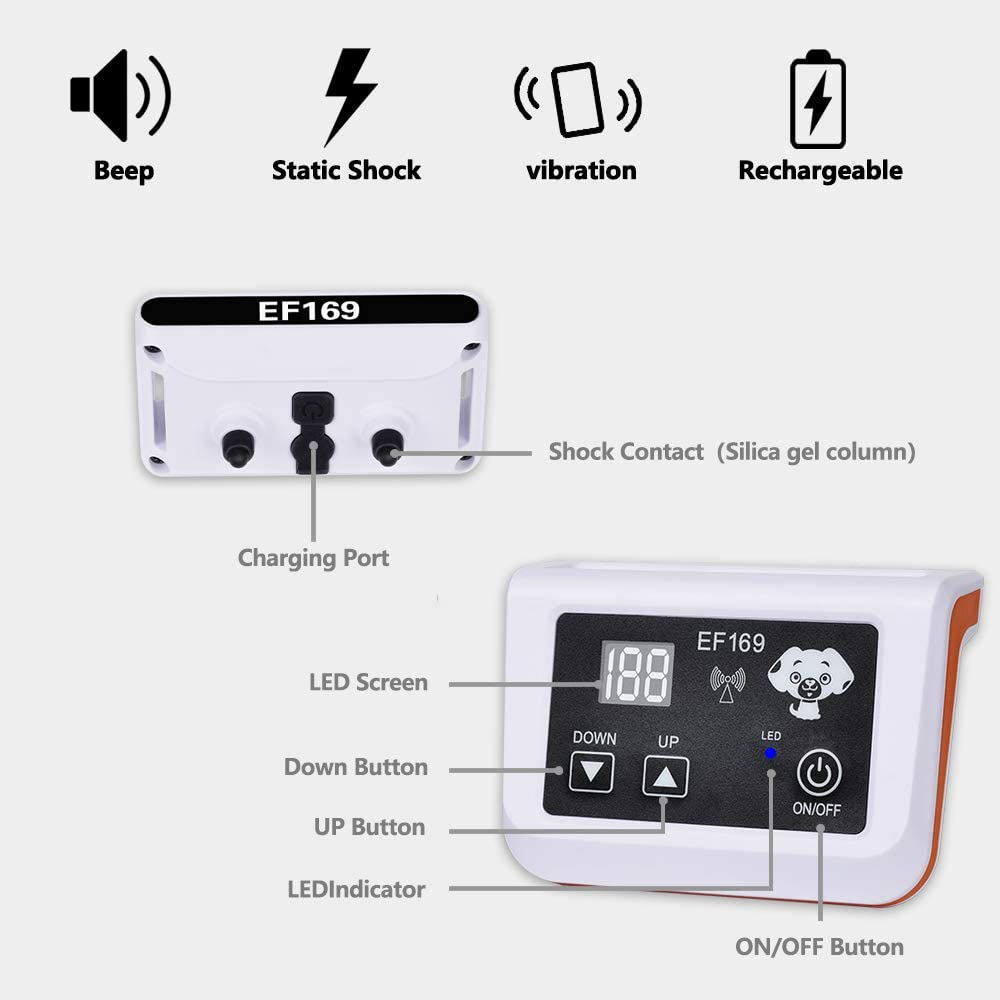 Pet Dog Electronic Fence Anti-loss Device Plastic 4