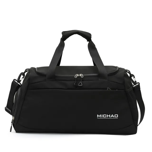 Dry Wet Separation Sports Bag Portable Luggage Bag Black - Shop at LoveMi
